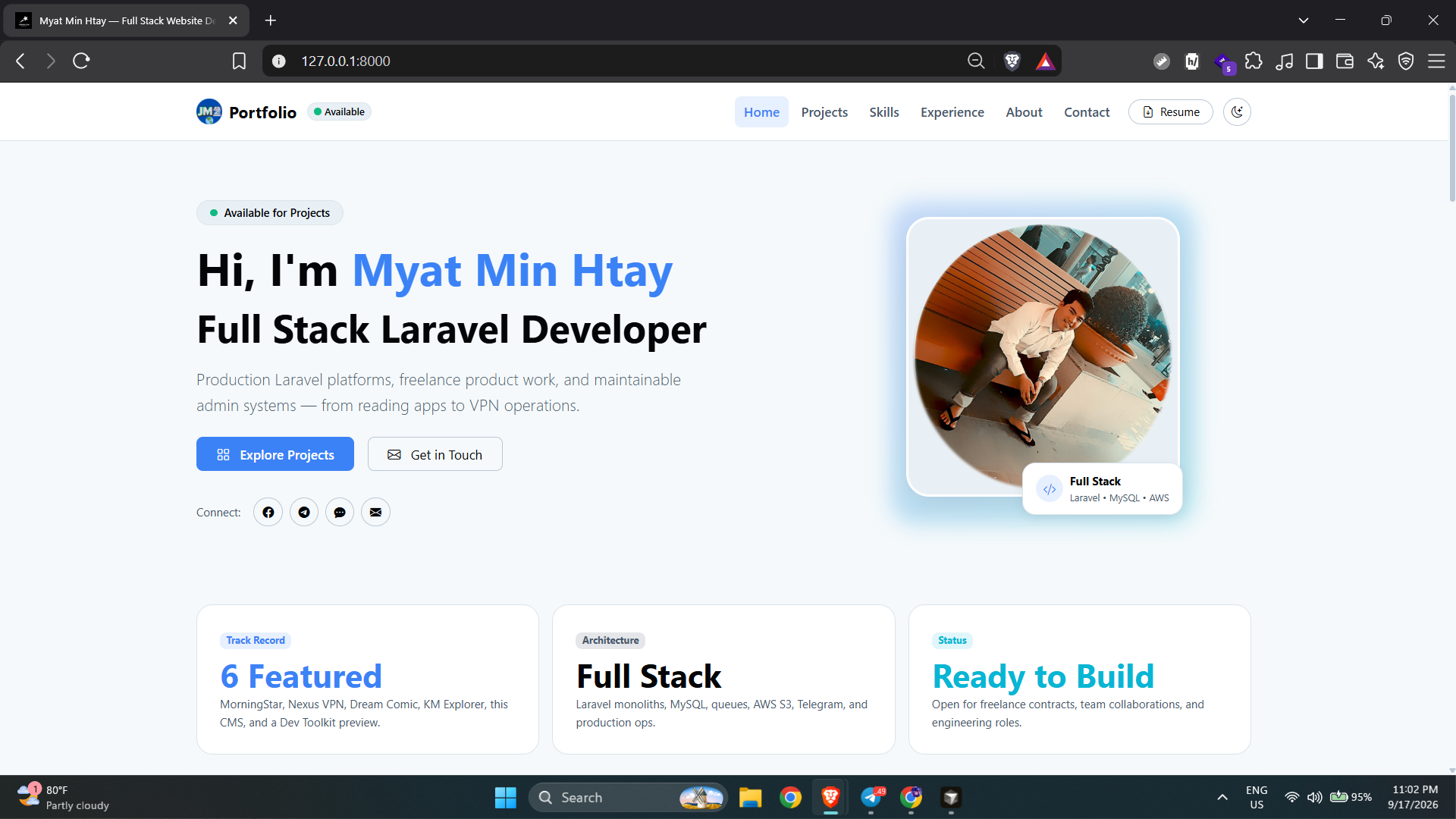 Laravel Portfolio CMS
